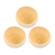 15 Pcs Mini Unfinished Wooden Bowls for DIY Crafts Painting