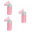 3Pièces Bouteille Urinal Rose Portable 7