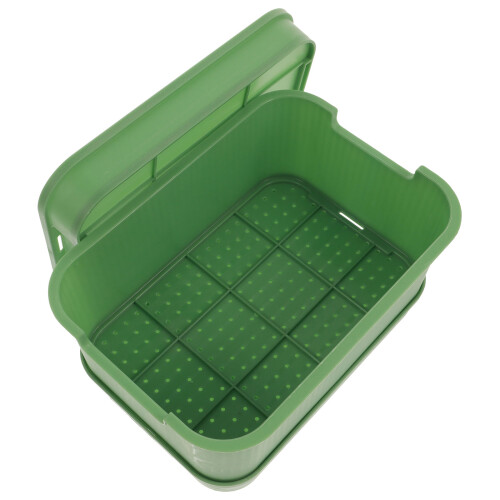 2Pcs Green Plastic Large Planter Pot Sprouting Tray for Garden Use 2