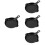 4Pcs Black Ceramic Baking Bowls Handle Baking Dish for Kitchen 7
