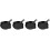 4Pcs Black Ceramic Baking Bowls Handle Baking Dish for Kitchen 5