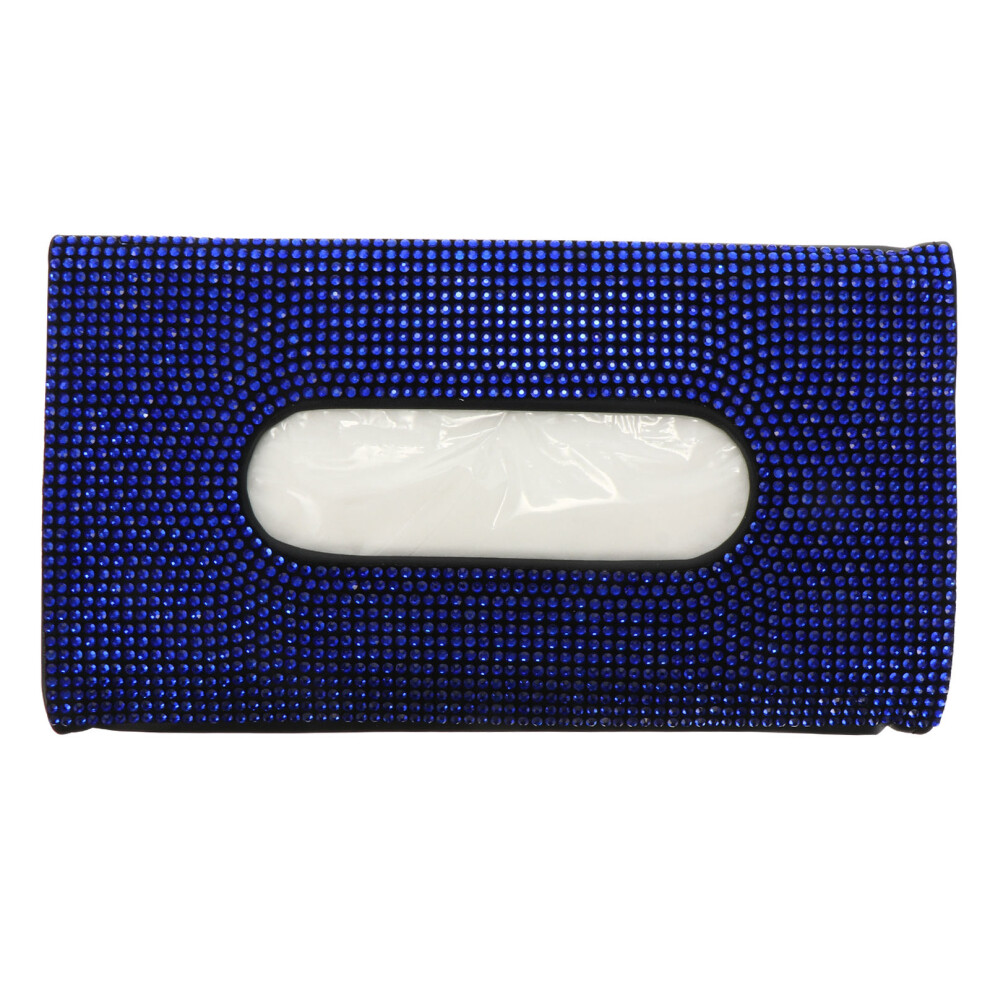 3Pcs Car Visor Tissue Holder Decorative Napkin Box Blue 3631600232637
