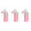 3Pièces Bouteille Urinal Rose Portable 4
