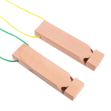 6Pièces Sifflet En Bois Beige Jeu Pour Enfants Jouet Musical Original