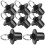 40Pcs Black Roller Shade Replacement Bungee Cord End Caps Kit 1