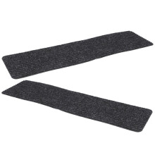6Pcs Self-Adhesive Black Stair Treads Non-Skid Soft Carpet for Home
