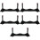 5pcs Flute Display Stand Porous Storage Rack 4