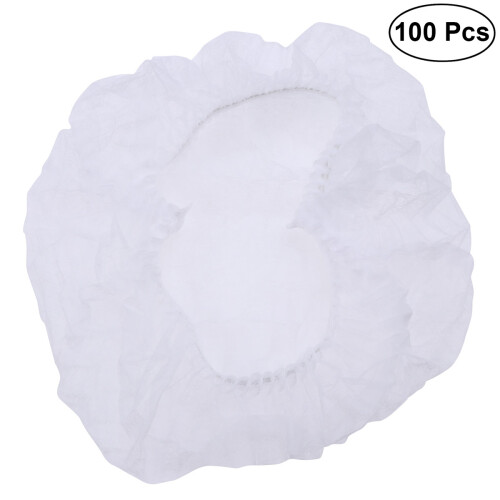 400Pièces Bonnets Jetables Blancs Confortables Pour Et Hygiène 1