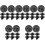 40Pcs Black Roller Shade Replacement Bungee Cord End Caps Kit 4