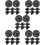 40Pcs Black Roller Shade Replacement Bungee Cord End Caps Kit 7