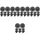 40Pcs Black Roller Shade Replacement Bungee Cord End Caps Kit 5