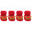 2Paires Rouges Grip Antidérapantes 4