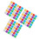 1800Pcs Colored Foil Wrapping Paper Sheets for DIY Candy and Chocolate 10