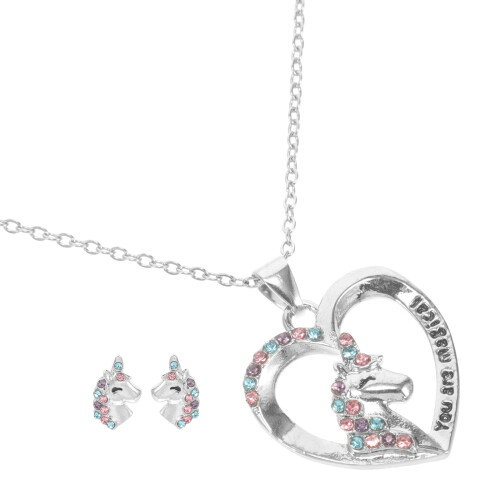 2Ensembles Parure Collier Et Boucles D'oreilles Argent 1