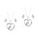 2Ensembles Parure Collier Et Boucles D'oreilles Argent 6