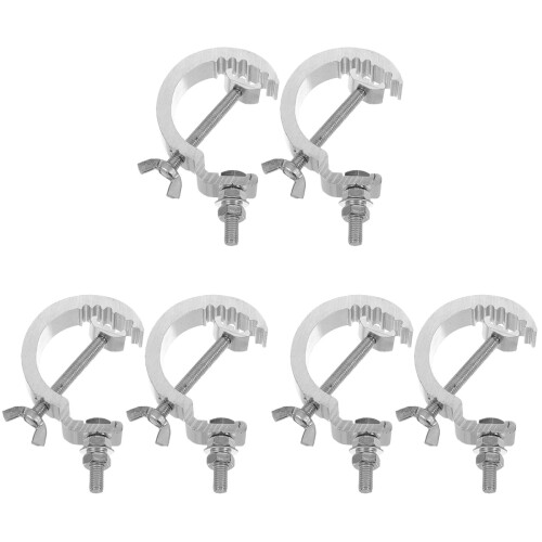 6Pièces Pinces Scène Métal Aluminium Durable Couleur Argent 2