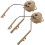 2Paires Adaptateurs Casque Khaki Rail Polyvalent Usage 3