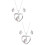 2Ensembles Parure Collier Et Boucles D'oreilles Argent 8