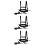 3Pcs Wear-Resistant Kids Ski Harness Black Nylon Training Strap 7
