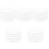 25Pcs White Round Folding Fan Lightweight Plastic Fabric Handheld 4