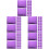 100Pièces D'envoi Bulles Violet Adhésif Solide Polyvalent 7
