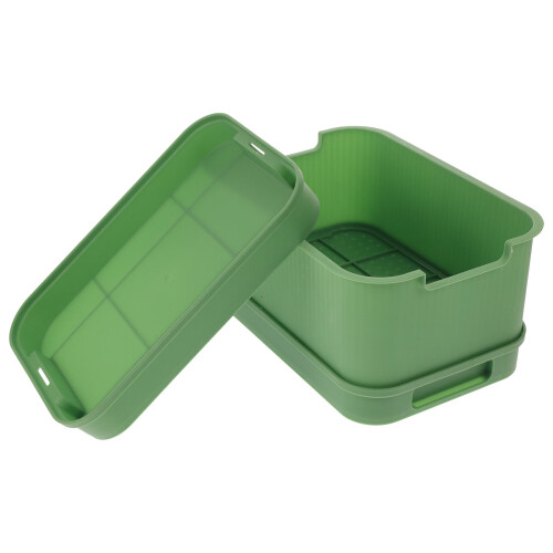2Pcs Green Plastic Large Planter Pot Sprouting Tray for Garden Use 1