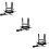 3Pcs Wear-Resistant Kids Ski Harness Black Nylon Training Strap 8