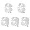5 Sets Pine Cone Shape Embossing Paper Die For Card Making 2