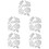 5 Sets Pine Cone Shape Embossing Paper Die For Card Making 6