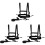 3Pcs Wear-Resistant Kids Ski Harness Black Nylon Training Strap 2