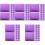 100Pièces D'envoi Bulles Violet Adhésif Solide Polyvalent 5