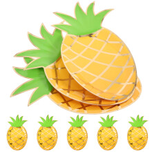 16St Papieren Feestborden Wegwerp Ananas Thema Met Ontwerp