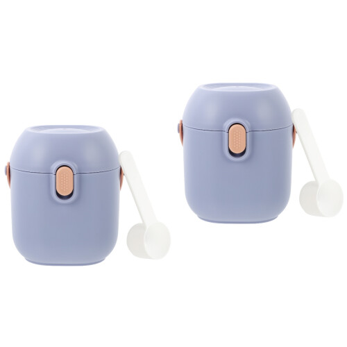 2Pièces Rangement Poudre Bébé Violet Avec Étanche 2