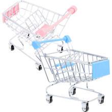 8 Pcs Mini Shopping Cart Handcart Trolley Model