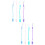 8Pièces -Tétine Silicone Assorties Bébé 7