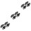 6Sets Black Sectional Connectors for Sofa Pe and Iron Clips 7