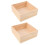 4Pcs Decorative Wooden Storage Crates Rustic Organizer for Home 8