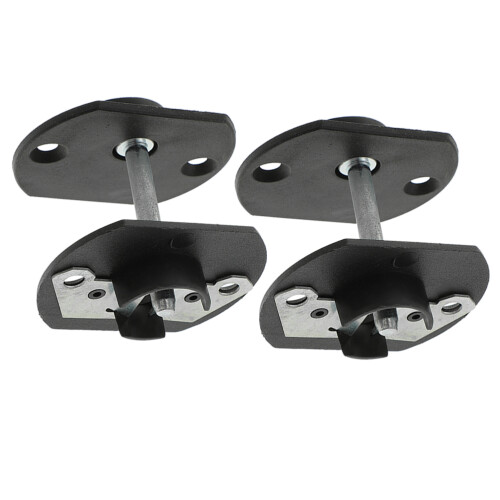 6Sets Black Sectional Connectors for Sofa Pe and Iron Clips 2