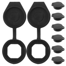 40Pcs Durable ABS Door Lock Safety Cover Black for Switch Cabinet Use