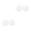 4Pcs Home Fermentation Press Plate Plastic Pickle Jar Presser White 5