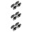 6Sets Black Sectional Connectors for Sofa Pe and Iron Clips 10