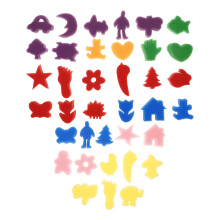 3Pcs Sponge Painters Set for Kids Assorted Color DIY Art Stamps