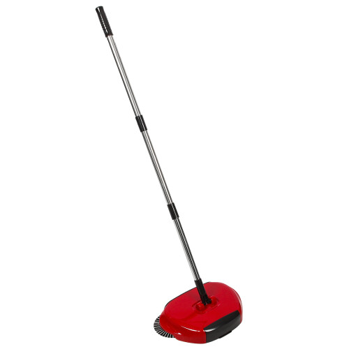2Pcs Push Sweeper 360 Rotating Broom Dustpan Set for Home 2