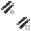 4 Pcs Universal Double Layer Bellows Buckle Belt Black 6