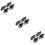 6Sets Black Sectional Connectors for Sofa Pe and Iron Clips 11
