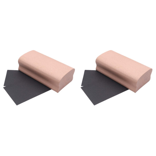 4Pcs Durable Black Guitar Sanding Block with High Efficiency Sandpaper 1