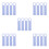 20Pcs Blue Plastic Mop Grip Handles Comfortable Durable Replacement 3