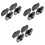 6Sets Black Sectional Connectors for Sofa Pe and Iron Clips 5