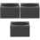 3Pcs Black Graphite Ingot Mold Impact Resistant Metal Melting Casting 5