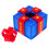 Gift Box Ornaments Plastic Craft Decor Household Table Decoration 7